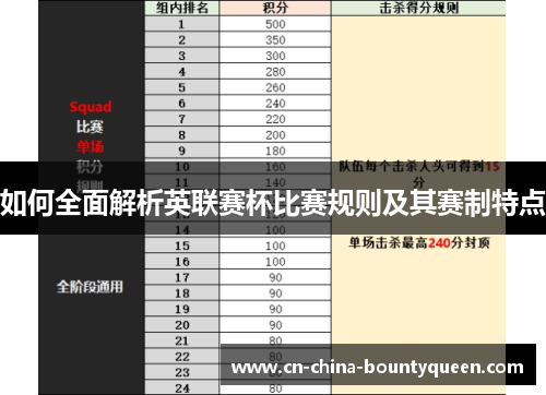 如何全面解析英联赛杯比赛规则及其赛制特点